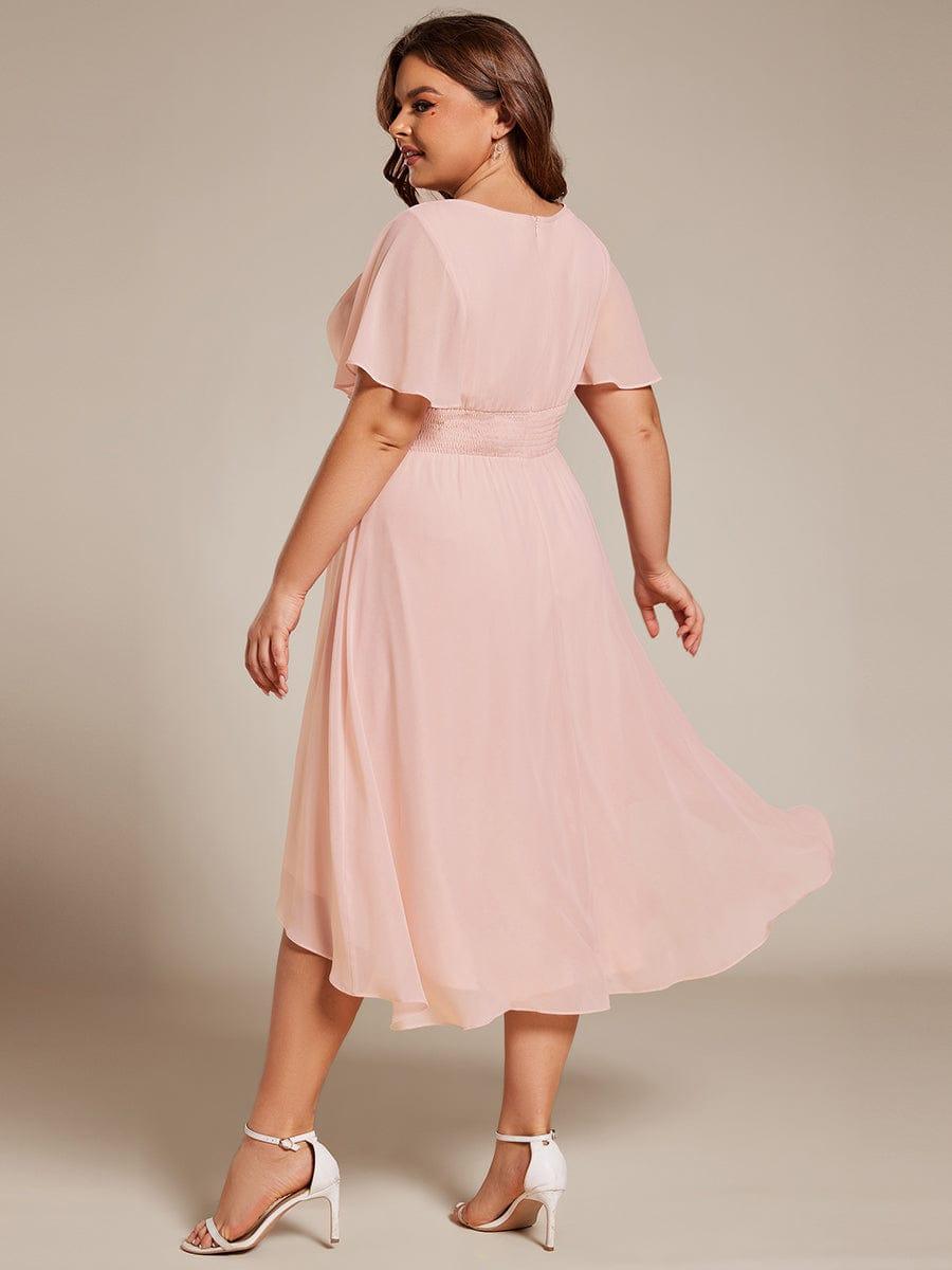 Portofino™- Chiffon Round Neckline Wedding Guest Dress