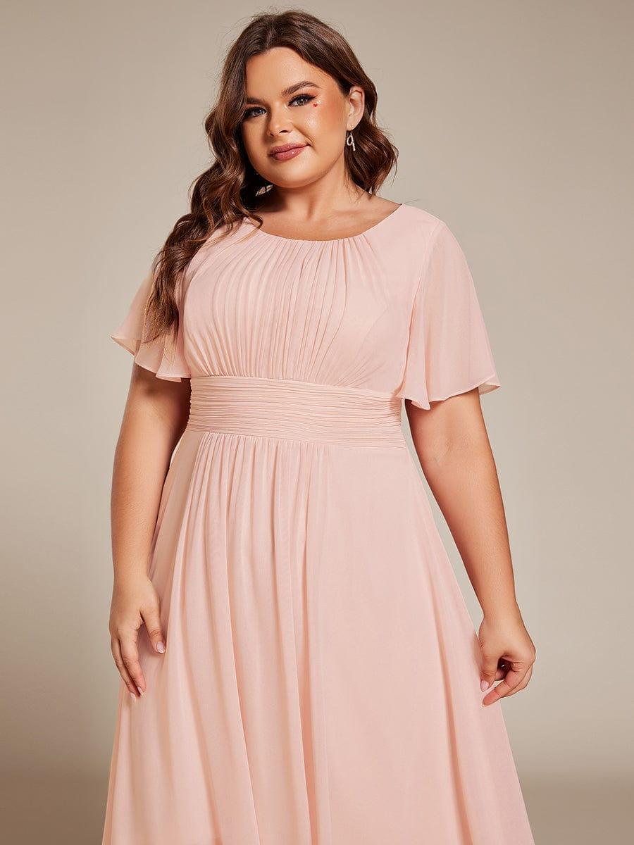 Portofino™- Chiffon Round Neckline Wedding Guest Dress