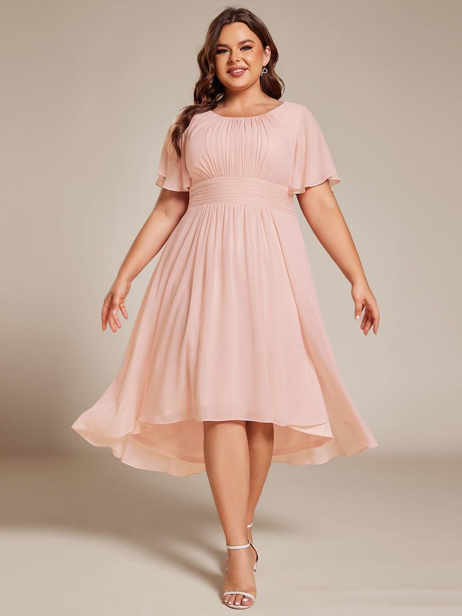 Portofino™- Chiffon Round Neckline Wedding Guest Dress