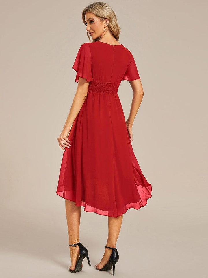 Portofino™- Chiffon Round Neckline Wedding Guest Dress