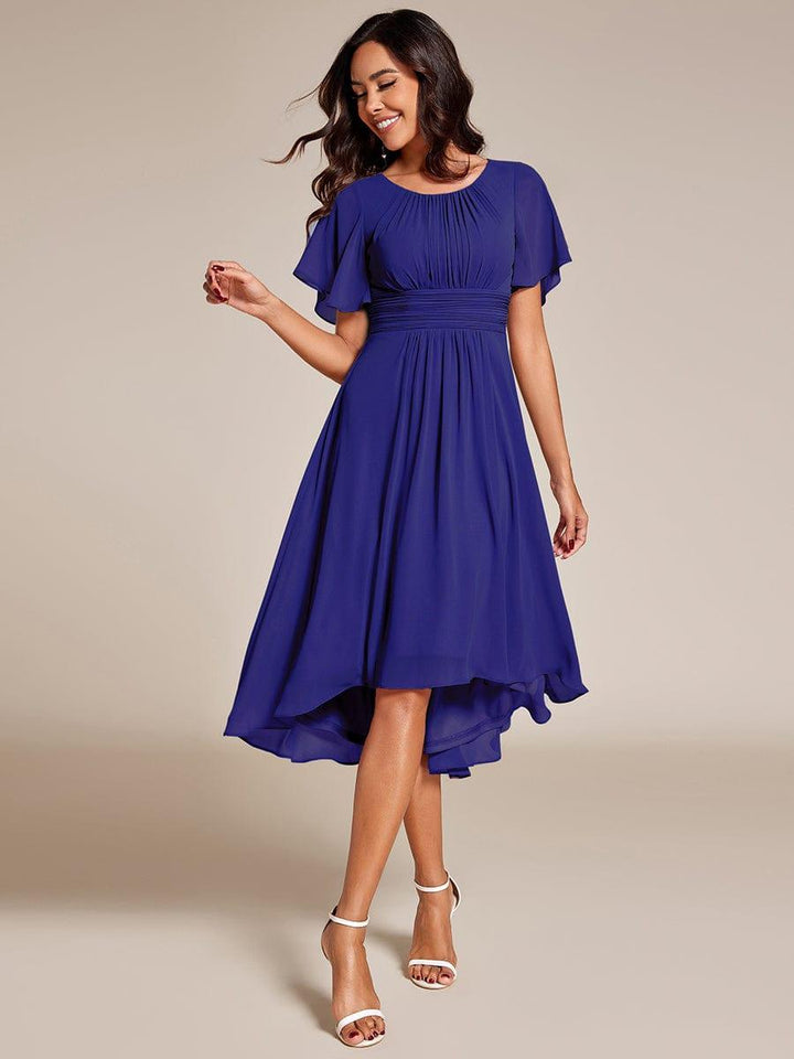Portofino™- Chiffon Round Neckline Wedding Guest Dress