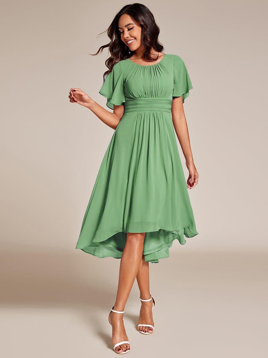Portofino™- Chiffon Round Neckline Wedding Guest Dress