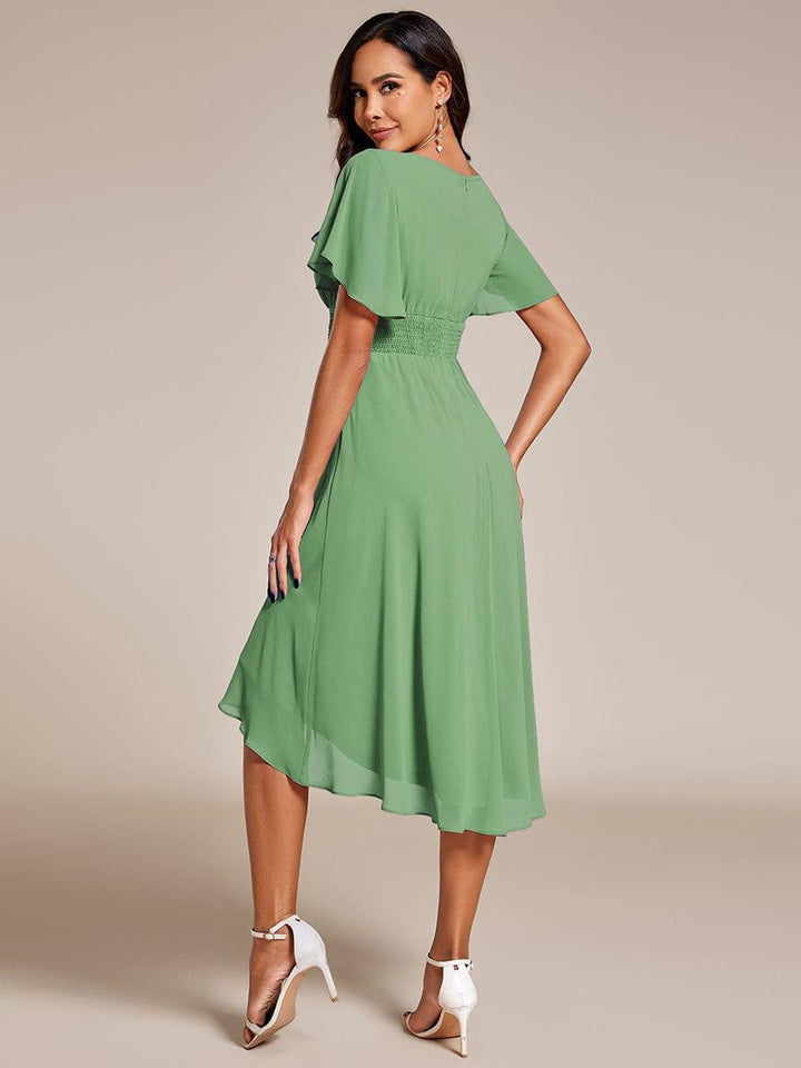 Portofino™- Chiffon Round Neckline Wedding Guest Dress