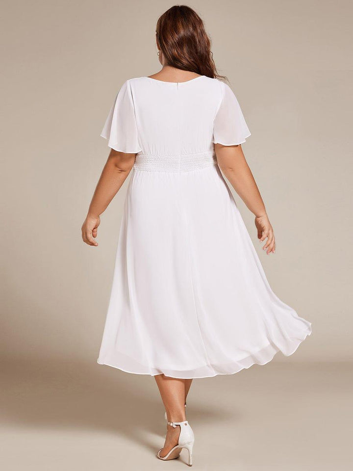 Portofino™- Chiffon Round Neckline Wedding Guest Dress