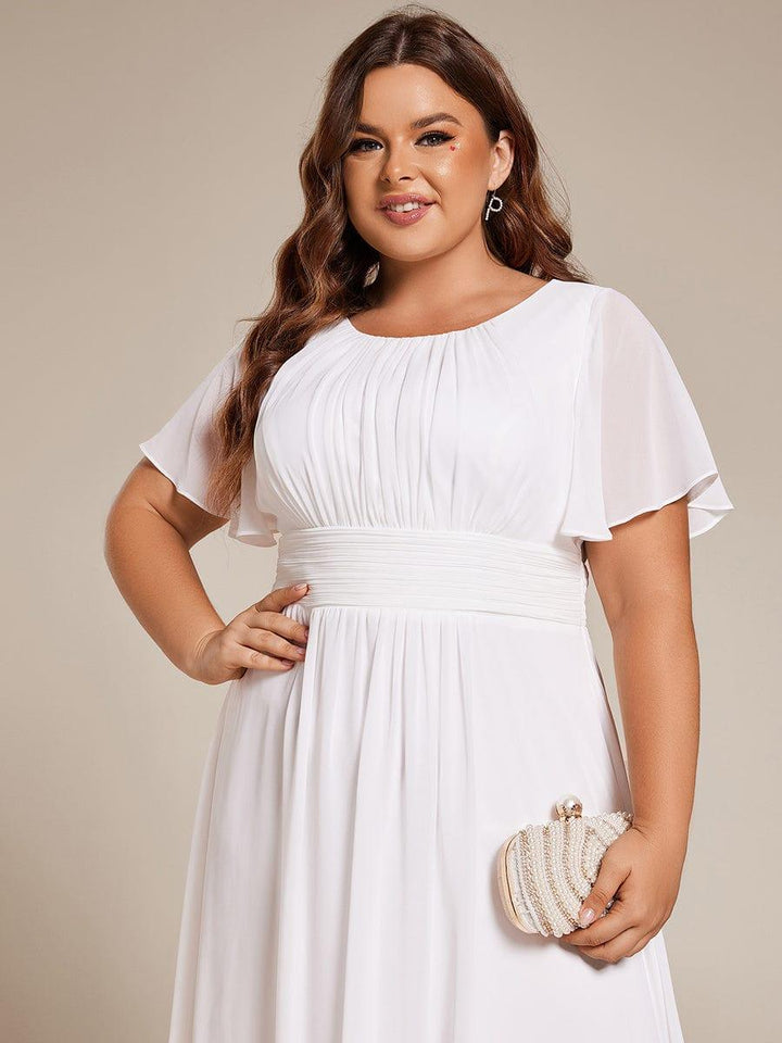 Portofino™- Chiffon Round Neckline Wedding Guest Dress
