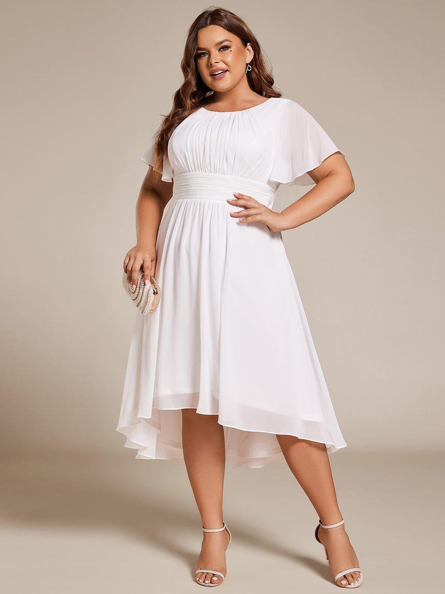 Portofino™- Chiffon Round Neckline Wedding Guest Dress