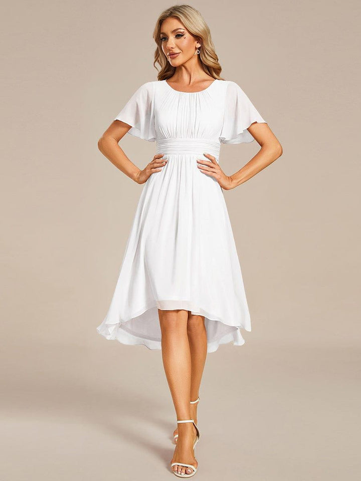 Portofino™- Chiffon Round Neckline Wedding Guest Dress