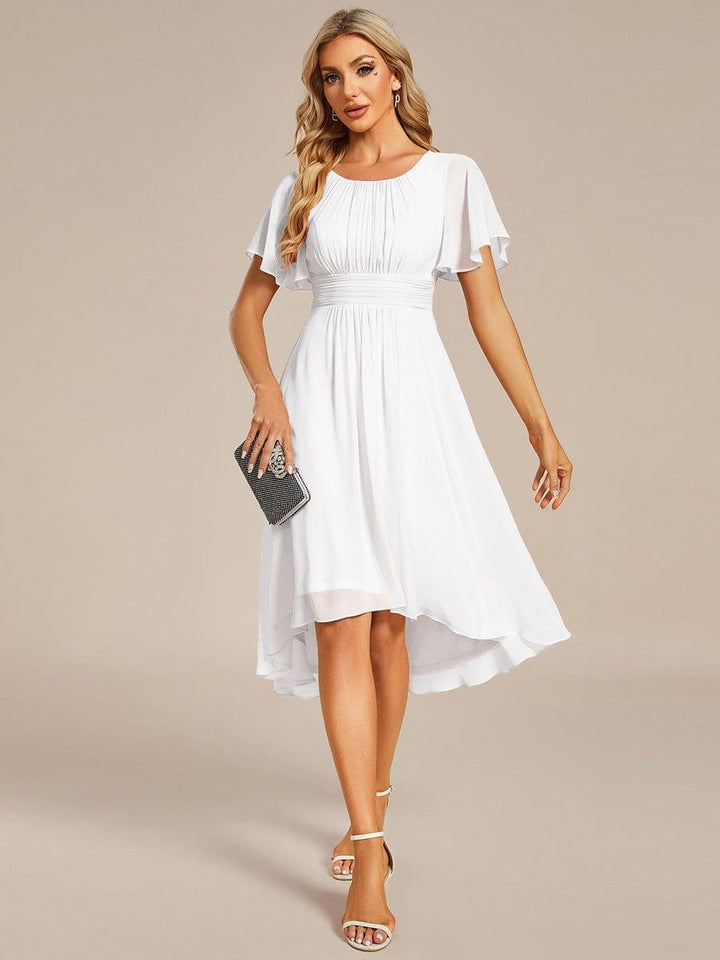 Portofino™- Chiffon Round Neckline Wedding Guest Dress