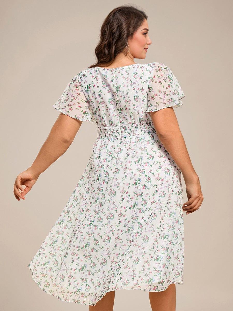 Portofino™- Chiffon Round Neckline Wedding Guest Dress