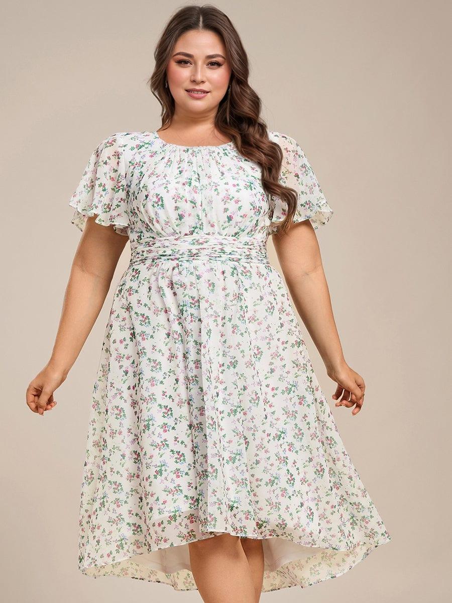 Portofino™- Chiffon Round Neckline Wedding Guest Dress