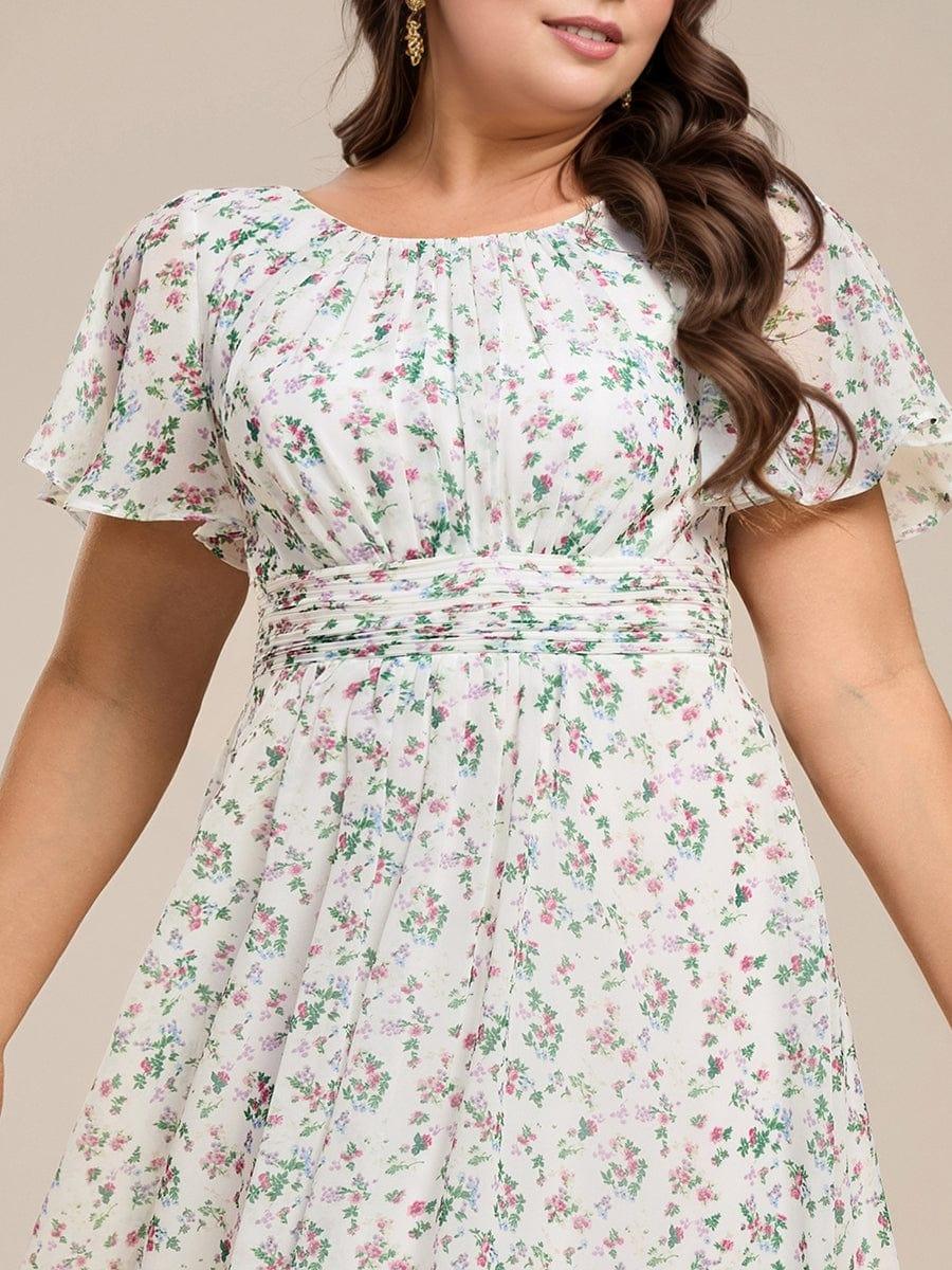 Portofino™- Chiffon Round Neckline Wedding Guest Dress