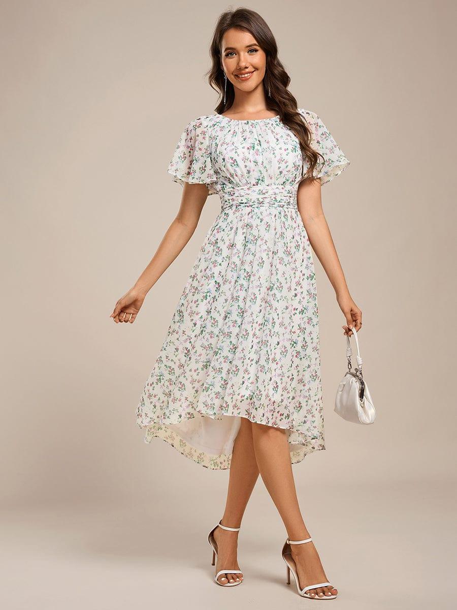 Portofino™- Chiffon Round Neckline Wedding Guest Dress