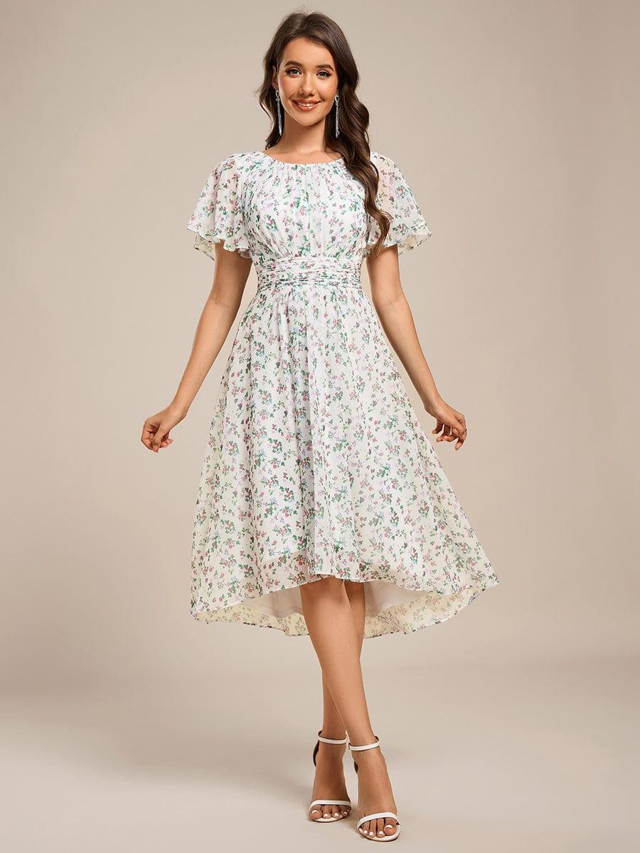 Portofino™- Chiffon Round Neckline Wedding Guest Dress