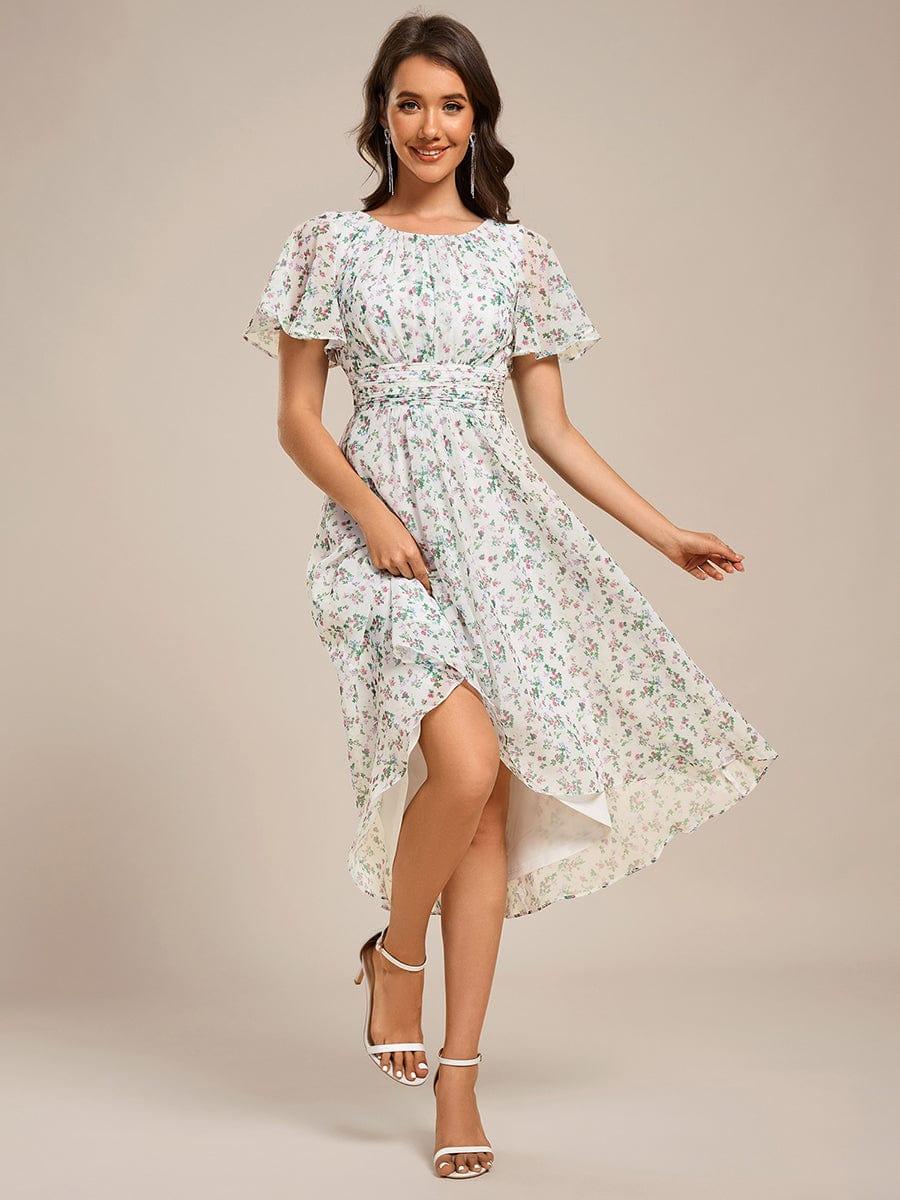 Portofino™- Chiffon Round Neckline Wedding Guest Dress