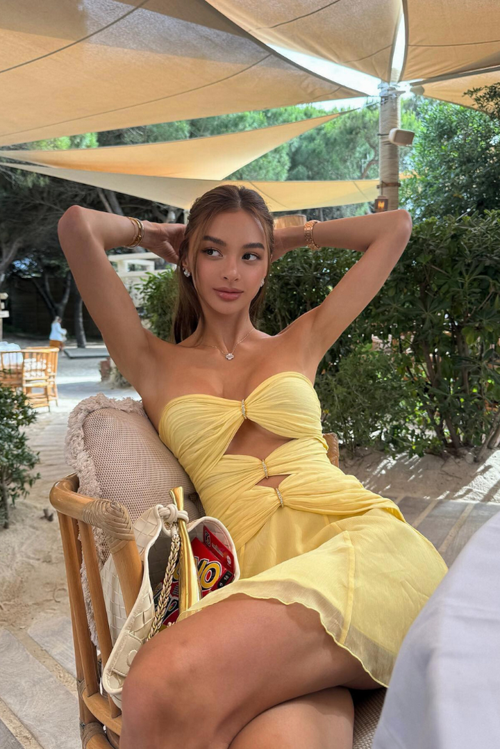 Priya | Golden Rings Mini Dress