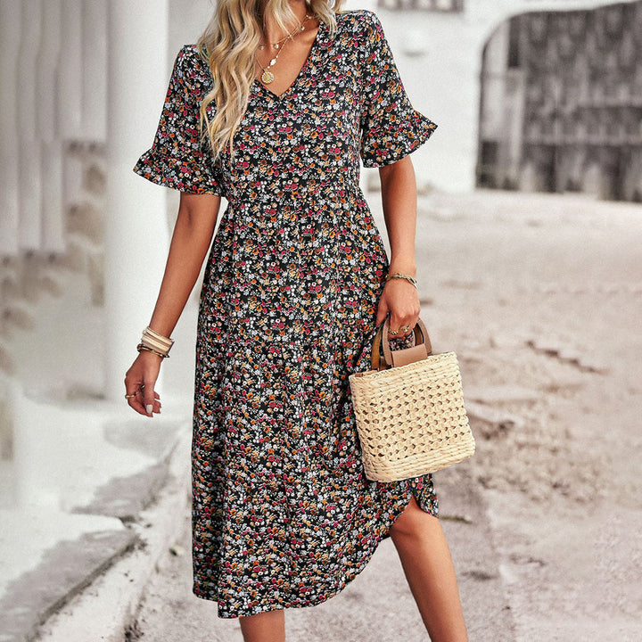 Emma™-Floral Summer Midi Dress