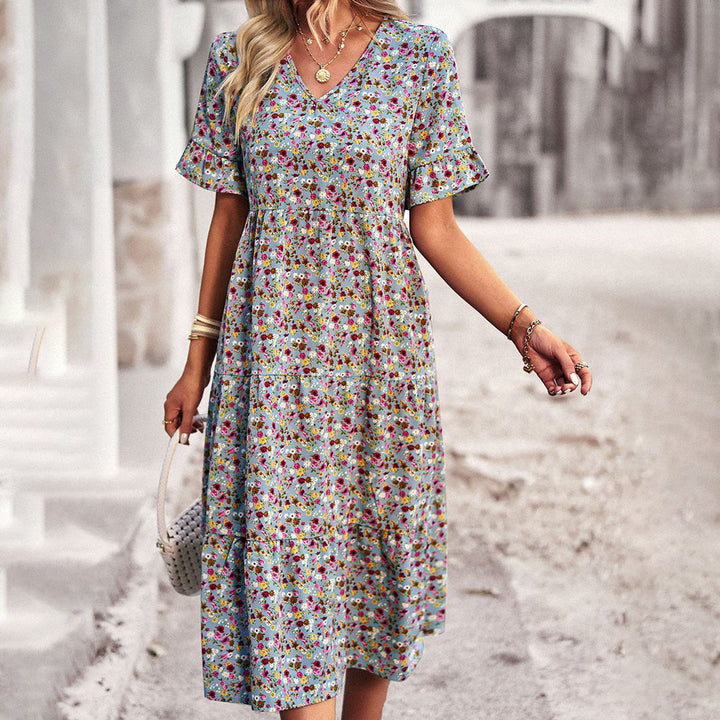 Emma™-Floral Summer Midi Dress