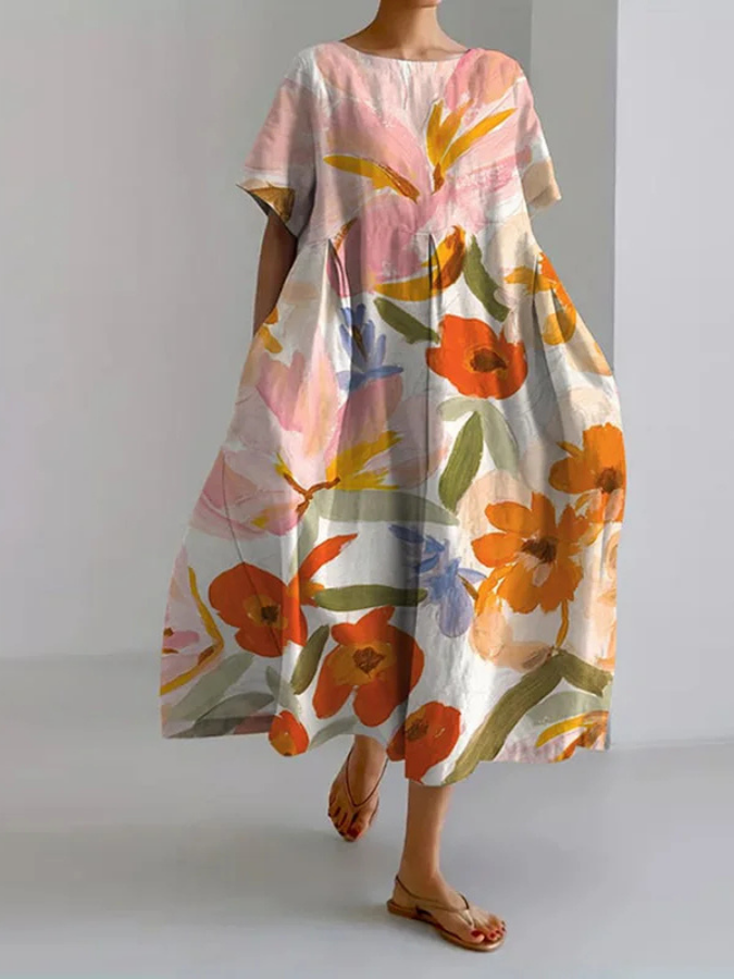 Serene Floral Dress