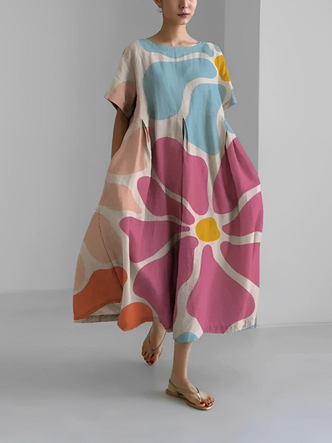 Serene Floral Dress