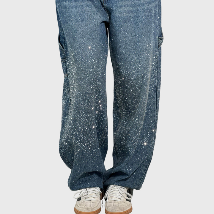 Elegant Balloon Jeans Denim Blue