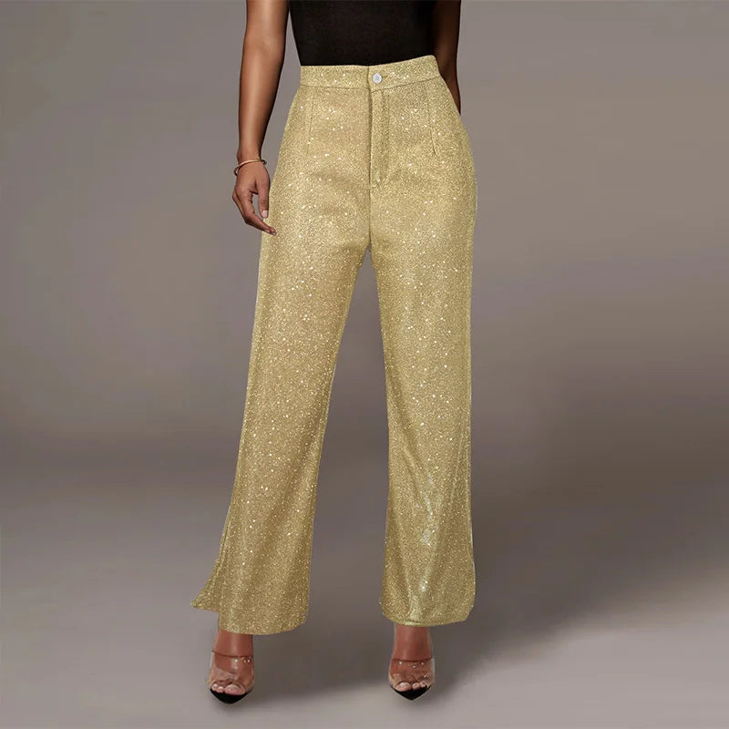 Pantaloni™ Vintage Jeans with Sequins and Wide Leg