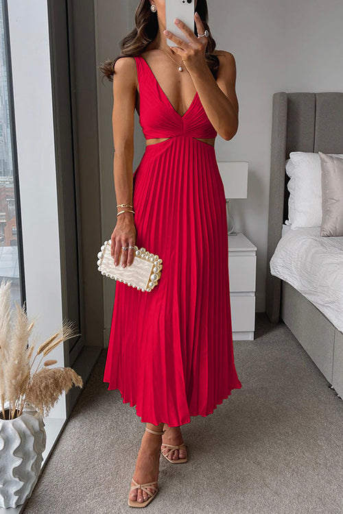 Sage™ – Pleated Maxi Dress