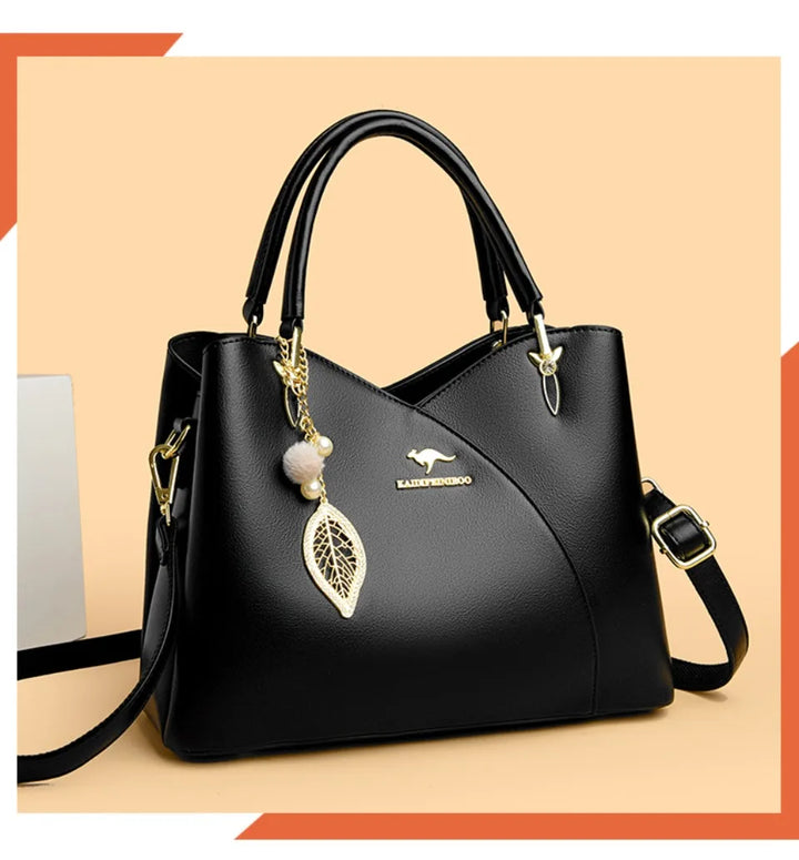 FELINA | BLACK SHOULDER BAG
