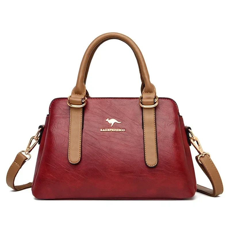MARIA | BURGUNDY HANDBAG