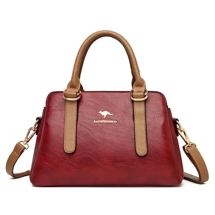 MARIA | BURGUNDY HANDBAG