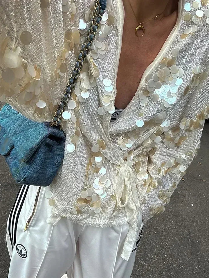 Rhea | Glamorous Sparkling Blouse