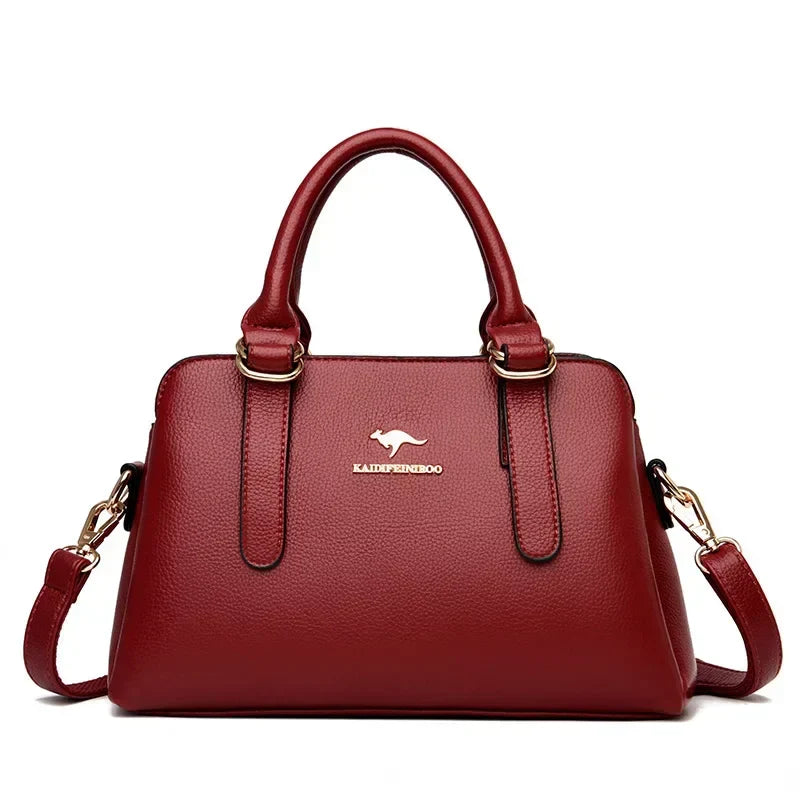 MARIA | BURGUNDY HANDBAG