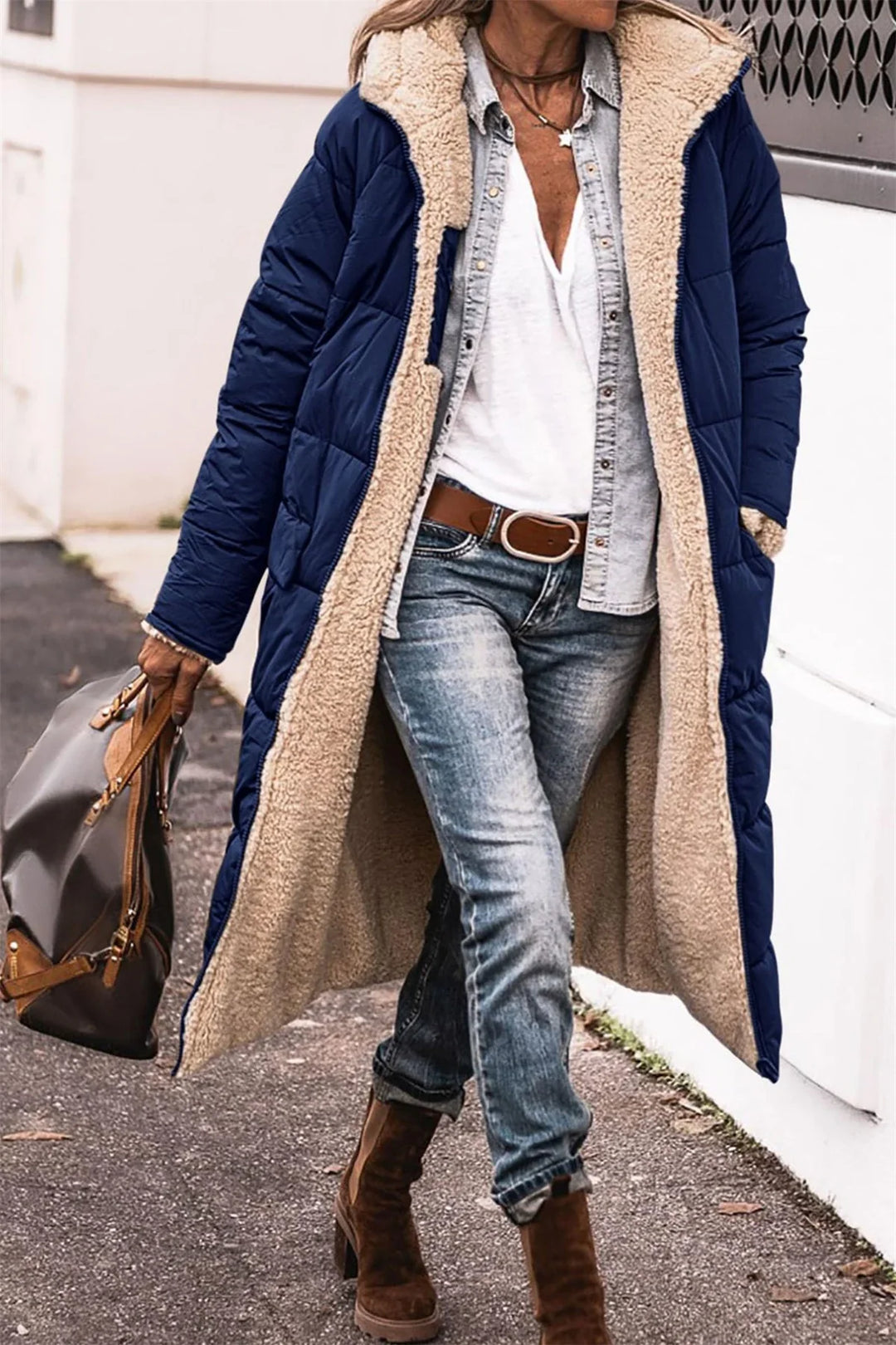 Maria- Reversable Quilted Coat