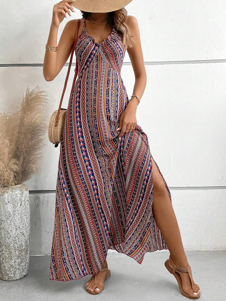 Hanna™ - Ethnic Backless Dress