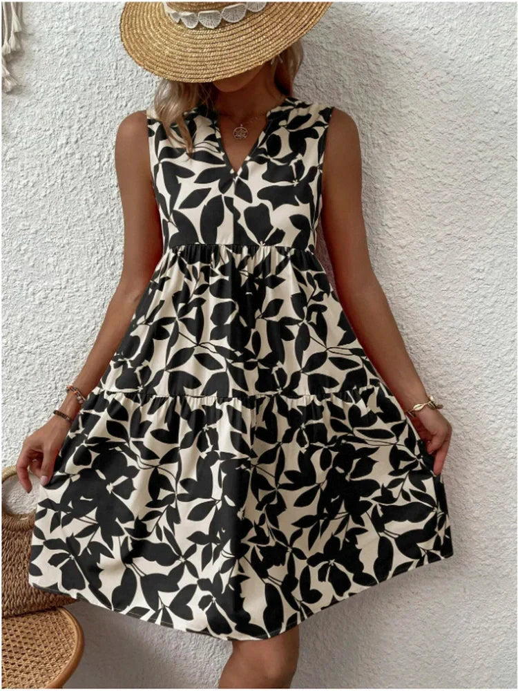 Ava™ - Chic Sleeveless Mini Dress