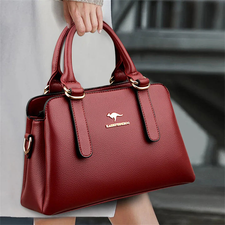 MARIA | BURGUNDY HANDBAG