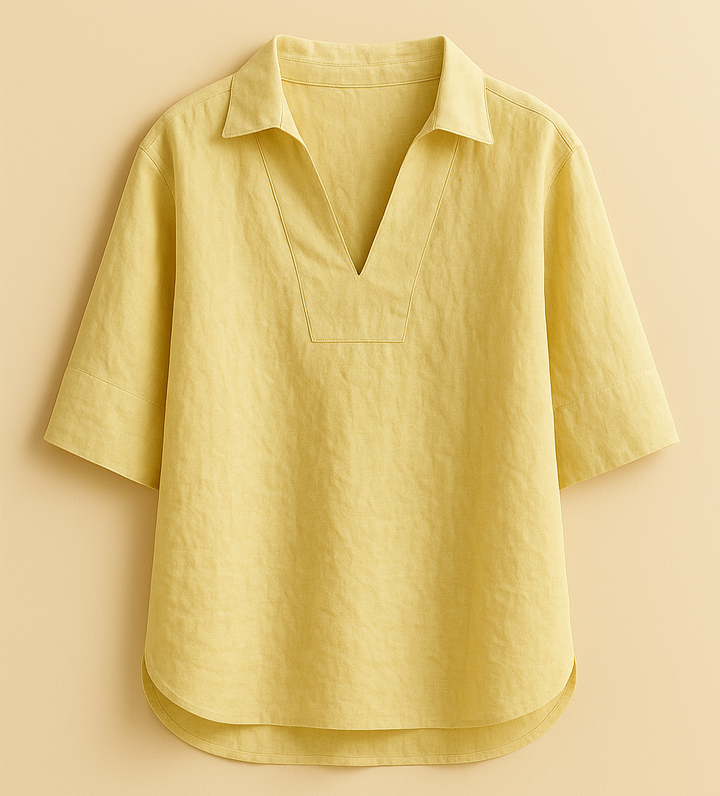 Surya | Elegant Linen Blouse