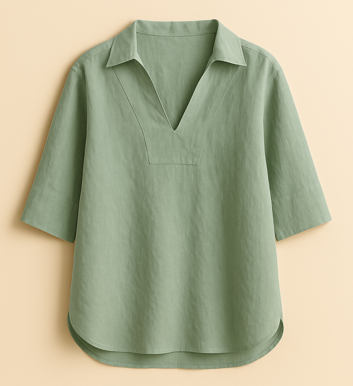 Surya | Elegant Linen Blouse