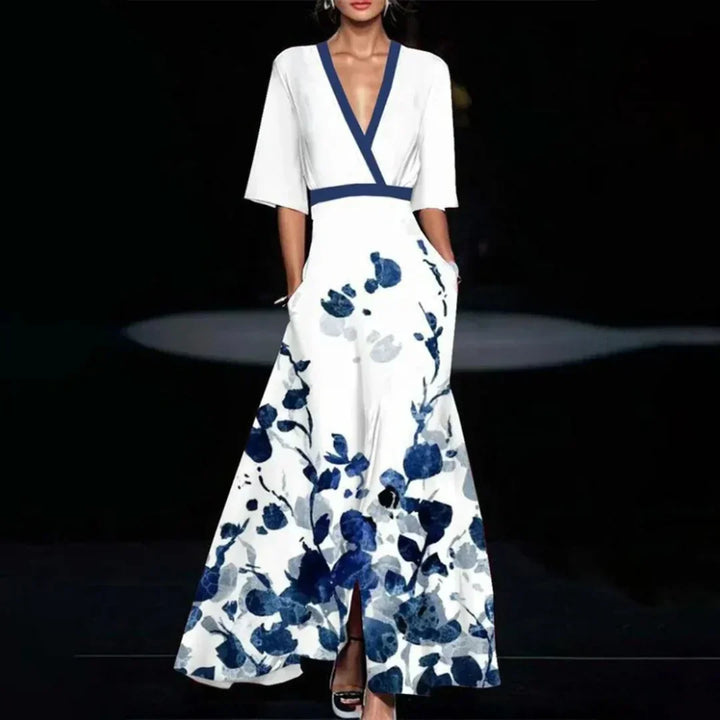 Jenny | Elegant Maxi Dress with Floral Pattern