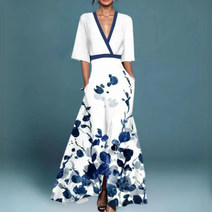 Jenny | Elegant Maxi Dress with Floral Pattern