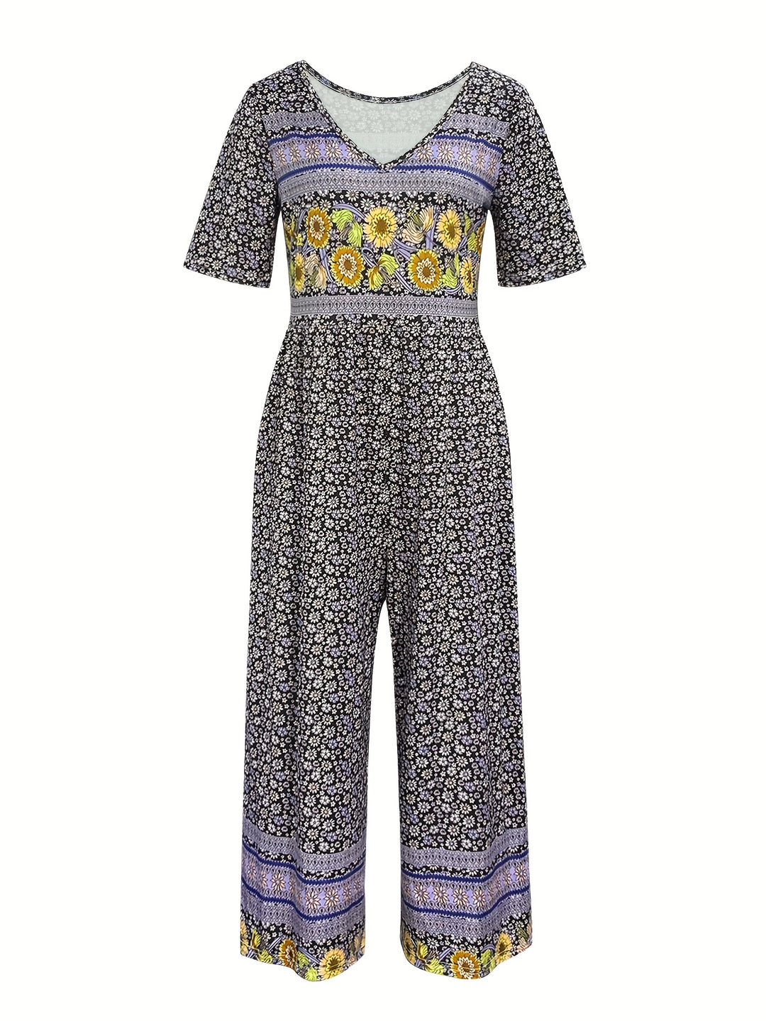 Teri-Floral Print Casual Versatile Dress