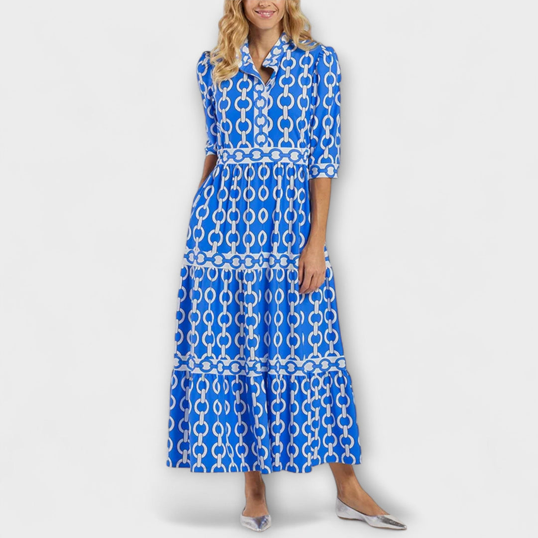Sophie™ | Midi Dress with Chain Pattern