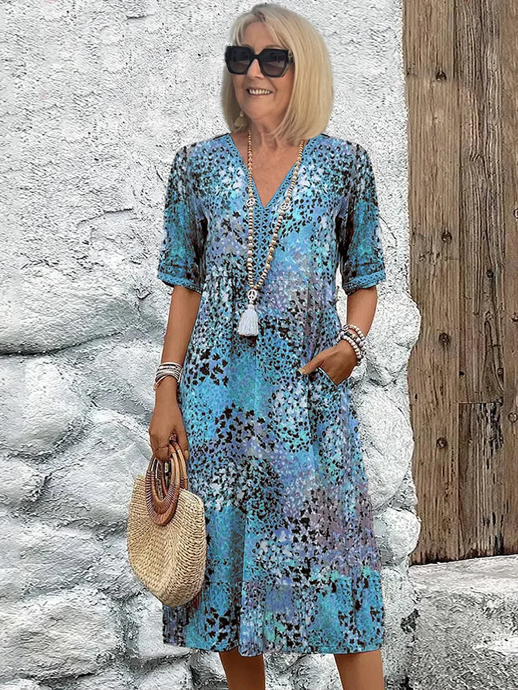 Zaya | Elegant Boho Midi Dress