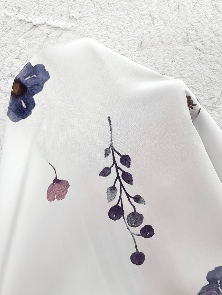 Ellis™ Elegant Floral Print Blouse Dress