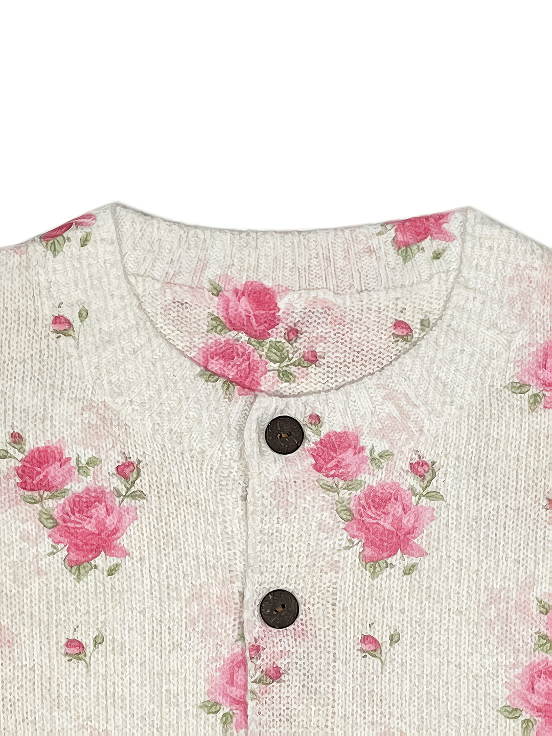 Wendy- 3D Floral Print Cardigan