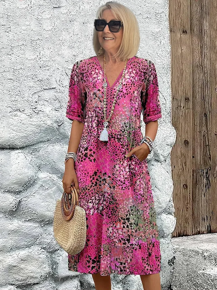 Zaya | Elegant Boho Midi Dress