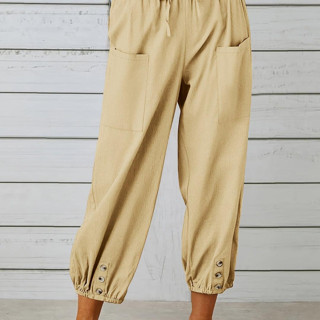 Wide Leg Capri Pants