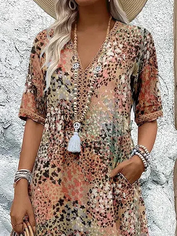 Zaya | Elegant Boho Midi Dress