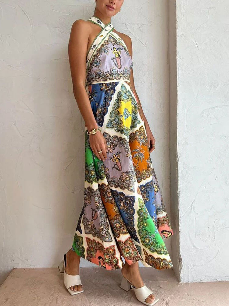 Portafino-Floral Maxi Dress