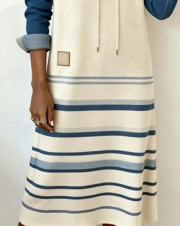 Luna™ - Striped Hooded Dress