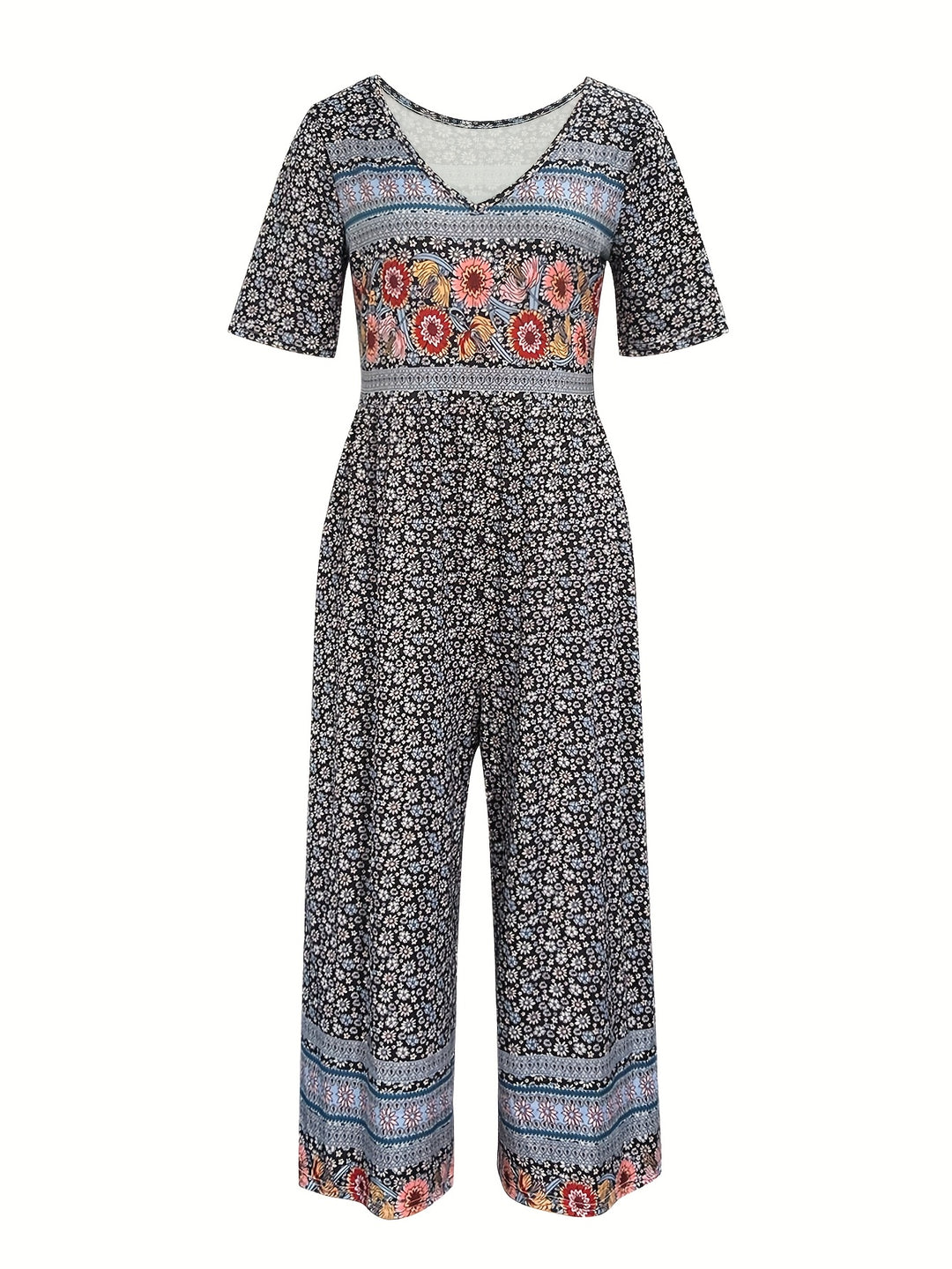 Teri-Floral Print Casual Versatile Dress